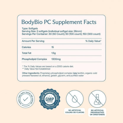 BodyBio PC - Phosphatidylcholine for Brain, Cellular & Cognitive Health