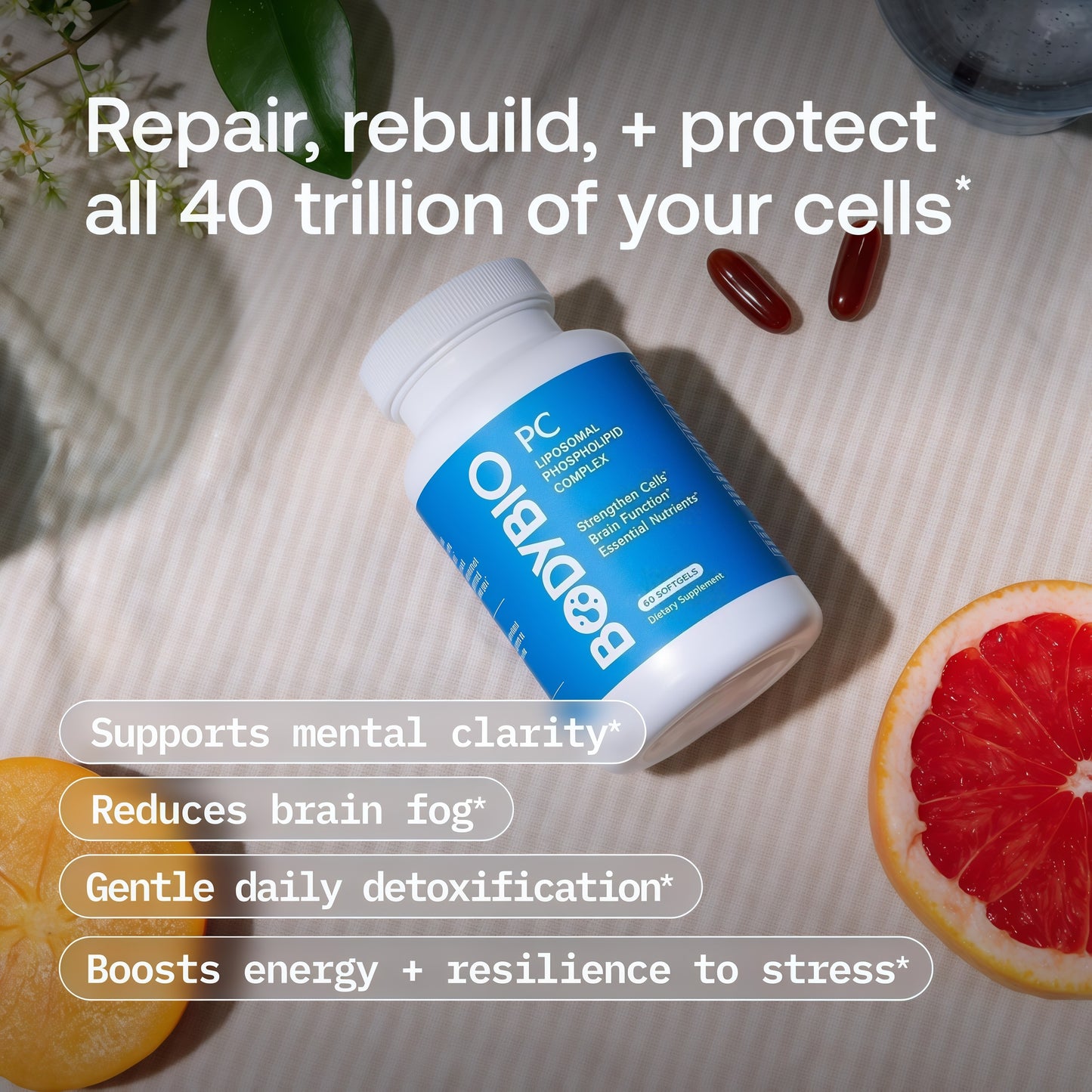 BodyBio PC - Phosphatidylcholine for Brain, Cellular & Cognitive Health